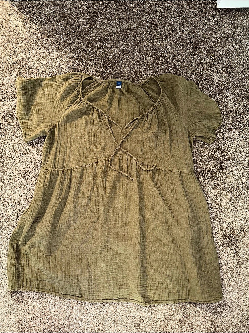 Old Navy Olive Green Mini Dress Size XL Like New